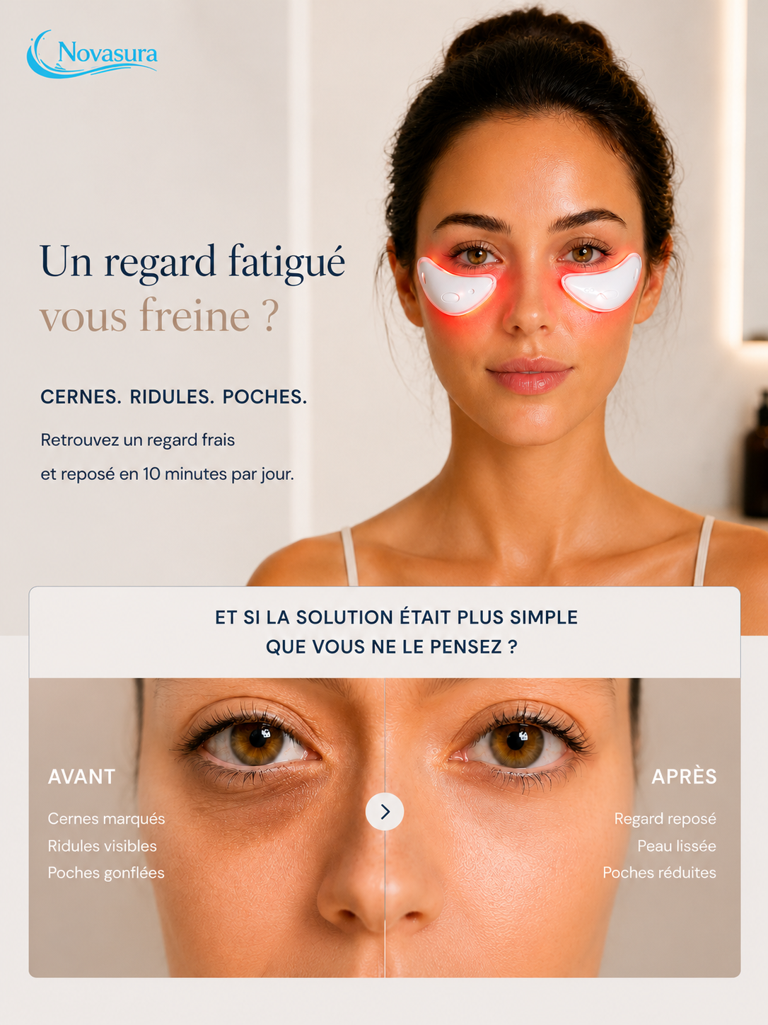 EMS LED Yeux Anti Cernes & Anti Rides